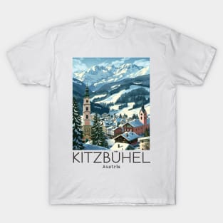 A Vintage Travel Illustration of Kitzbühel - Austria T-Shirt